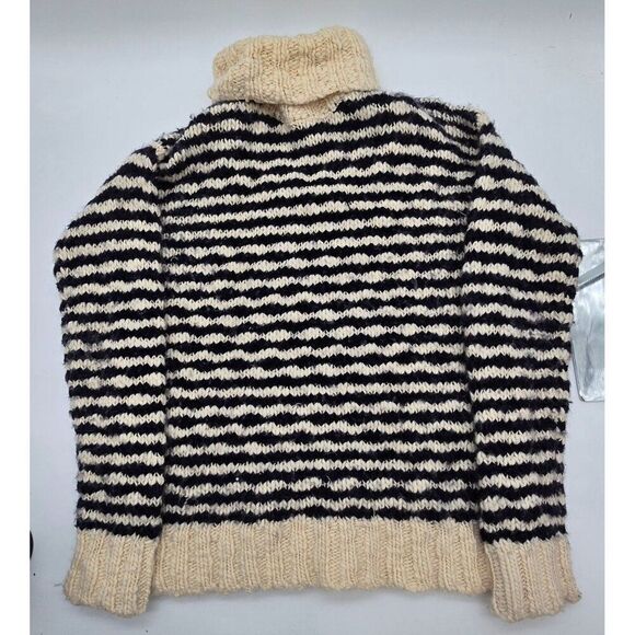 Juicy Couture Striped Wool & Mohair Turtleneck Sweater XL - Picture 3 of 7